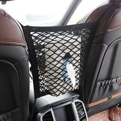 Rental Dog Barrier Seat Net Organizer Universal Elastic Auto In The Back Seat For Storage Shopping