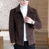 Image of Thickened Men's Woolen Overcoat Trend Mink Woolen Jacket Short Jacket Shopping