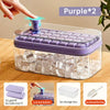 Image of One-button Press Type Ice Mold Box Plastics Ice Cube Maker Ice Tray Mold With Storage Box With Lid Bar Kitchen Accessories Shopping