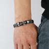 Image of Alloy Punk Men's Leather Cord Bracelet Shopping