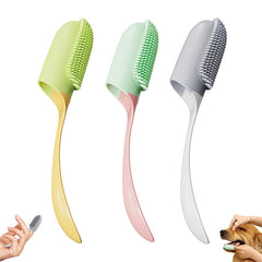 Dog Tooth Cleaning Brush Care Finger Wrap Cat Dog Oral Cleaning Toothbrush Tool Silicone Dog Cat Finger Toothbrush Supplies Pet Products Shopping