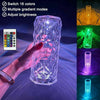 Image of LED Crystal Table Lamp Diamond Rose Night Light Touch Atmosphere &Remote Control Shopping