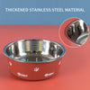 Image of Dog Bowl Cat Bowl For Food And Water, Stainless Steel Pet Feeding Bowl, Durable Non-Skid Insulated Heavy Duty With Rubber Bottom For Medium Large Dogs Shopping