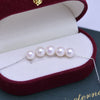 Image of Freshwater Pearl 6-7mm Perfect Circle Strong Light Fine Flaw Pendant S925 Silver Smile Style Necklace Shopping