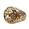 Image of Domineering Lion's Head Ring Style Steel Titanium Shopping