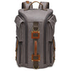 Image of Men's Outdoor Leisure Waterproof Large Capacity Canvas Vintage Backpack Shopping