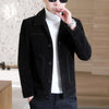 Image of Thickened Men's Woolen Overcoat Trend Mink Woolen Jacket Short Jacket Shopping