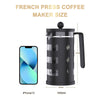 Image of RAINBEAN  French Press Coffee Maker Easy Cleaning Cafeteria, Heat Resistant Borosilicate Glass Shopping