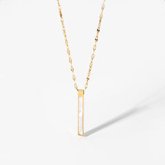 Stainless Steel 14K Gold Natural Necklace Shopping