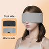 Image of Silk Cotton Padded Eye Full Cover Block Light Blindfold Double Face Warm Cold Sleeping Masks For Women Soft And Comfortable Blindfold For Travelling Shopping