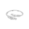 Image of 999 Sterling Silver Diamond Simple Bracelet Ring For Women Shopping