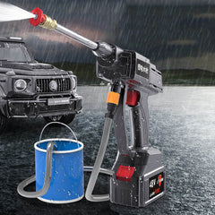 High Pressure Car Washing Machine Wireless Lithium Battery Portable Electric Household Rechargeable Water Gun Shopping