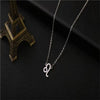 Image of Twelve Constellation Pendant Necklace Simple Titanium Steel Clavicle Chain Shopping