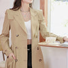 Image of Fashionable Cape-type Mid-length Top British Style Coat Shopping