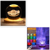 Image of LED Water Ripple Ambient Night Light USB Rotating Projection Crystal Table Lamp RGB Dimmable Home Decoration 16 Color Gifts Shopping