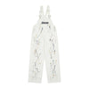 Image of Letter Embroidery Denim Suspender Pants Men Shopping