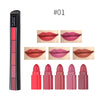 Image of Matte 5-color Lipstick Set Velvet Lip Stick Non-stick Lip Gloss Long Lasting Waterproof Sexy Red Lipstick Shopping111