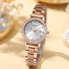 Women's Stainless Steel Quartz Watch Shopping