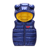 Image of Children Warm Down Vest Autumn Baby Boys Girls Sleeveless Waistcoat Kids Outerwear Vests Children Hooded Jackets Shopping