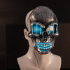 Image of LED Halloween Face Mask Luminous Skull Cold Light Masks Dance Party Bar Disco Mask Accessories Gifts Halloween Masks Shopping