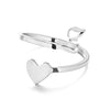 Image of Simple Letter Three-dimensional Loving Heart With Opening Adjustable Ring Shopping