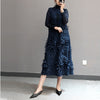 Image of New French Retro Plate Flower Lily Pleated Embroidered Bottoming Skirt Shopping