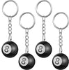 Image of Pure Black No. 8 Billiards Keychain Shopping