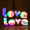 Image of Valentines Day Decor LED LOVE Light Valentines Day Gift For Girlfriend Bithday Wedding Party Decoration Romantic Wedding Decor Shopping