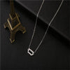 Image of Twelve Constellation Pendant Necklace Simple Titanium Steel Clavicle Chain Shopping