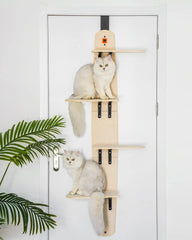 Mewoofun 4-Levels Versatile Cat Climber Shelves Door Mounted Vertical Cat Tree Shopping