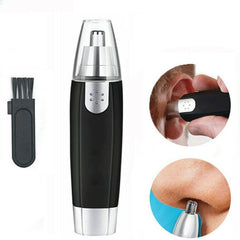 Electric Nose Ear Hair Trimmer Eyebrow Shaver Clipper Groomer Cleaner Unisex Electric Nose Hair Trimmer Portable Ear Hair Removal Painless Nose Hair Clipper with LED Light for Men and Women Shopping111