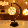 Image of Led Moon Light Wrought Iron Ornament Light Star Shape Copper Wire Light Decorative Light USB Battery Shopping