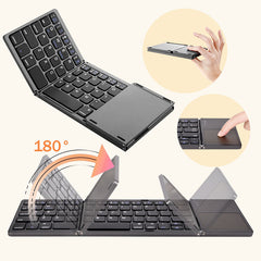 Folding Mini Keyboard Tablet Phone Computer Wireless Foldable Bluetooth Keyboard Multi-Function Button Shopping