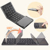 Image of Folding Mini Keyboard Tablet Phone Computer Wireless Foldable Bluetooth Keyboard Multi-Function Button Shopping