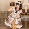 Image of Magic Bear Print Lolita Short Sleeve Dress Shopping