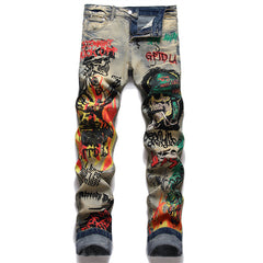 Printing And Dyeing Feet Men's Jeans Shopping