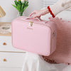 Image of Smart LED Cosmetic Case With Mirror Cosmetic Bag Large Capacity Fashion Portable Storage Bag Travel Makeup Bags Shopping