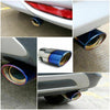 Image of Car Exhaust Pipe Tip Rear Tail Throat Muffler Stainless Steel Round Accessories Shopping