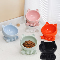 Ceramic Cat Neck Bowl Shopping