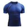 Image of Workout Clothes Short Sleeve Men Quick Drying Clothes Exercise Running T-shirt Shopping