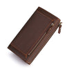 Image of Leather Hand-held Plus-sized Capacity Hand-held Mobile Phone Wallet Shopping