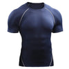 Image of Workout Clothes Short Sleeve Men Quick Drying Clothes Exercise Running T-shirt Shopping