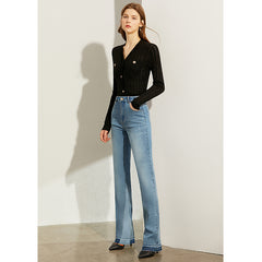 Trendy all-match flared jeans Shopping