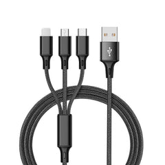 3 In 1 USB Cable For 'IPhone XS Max XR X 8 7 Charging Charger Micro USB Cable For Android USB TypeC Mobile Phone Cables Shopping