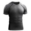 Image of Workout Clothes Short Sleeve Men Quick Drying Clothes Exercise Running T-shirt Shopping