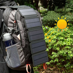 Outdoor Folding Solar Panel Charger Portable 5V 2.1A USB Output Devices Camp Hiking Backpack Travel Power Supply For Smartphones Shopping