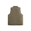 Image of Solid Color Printing Sleeveless Top Zipper Multi-pocket Stand Collar Cotton Vest Men Shopping