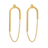 Image of European And American Ins Style Chain U-shaped Ear Studs Shopping