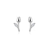 Image of Women's Tulip 925 Sterling Silver Stud Earrings Shopping