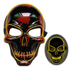 Image of Halloween Skeleton Mask LED Glow Scary Mask Shopping